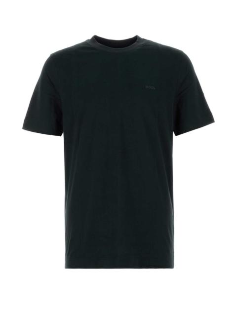 BOSS Boss Men Black Cotton T-Shirt