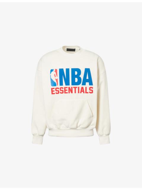 ESSENTIALS FOG x ESSENTIALS x NBA Sports Crewneck Cotton-Blend Sweatshirt