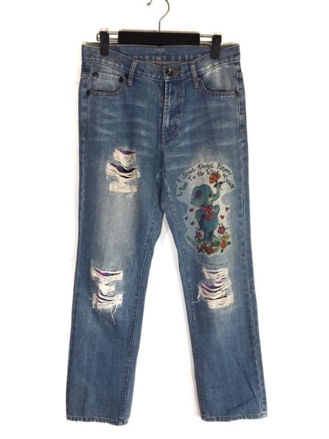 Other Designers Distressed Denim - Magic Jeans Distressed Jeans