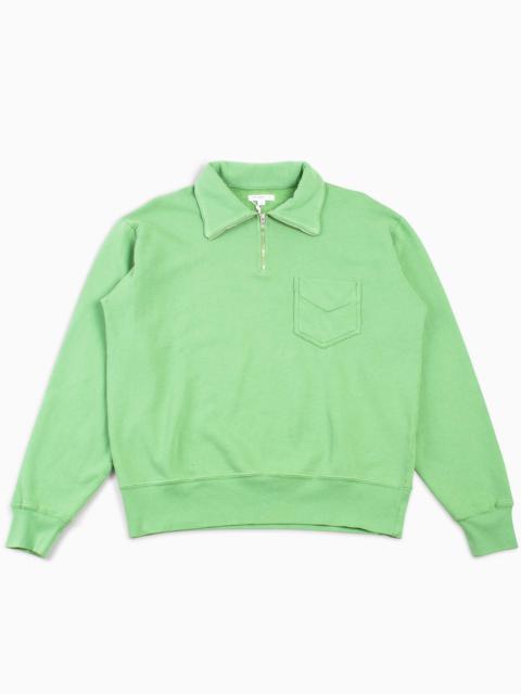LADY WHITE CO. Quarter Zip Sweatshirt Faded Green