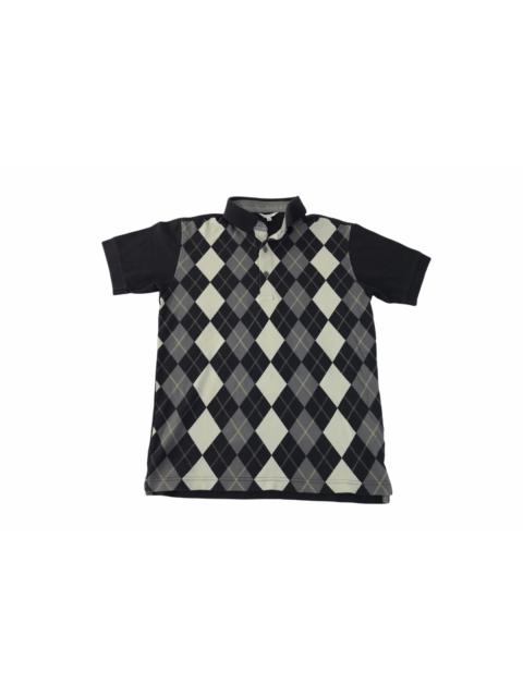 Other Designers Vintage - Japanese Brand Polo Tee Modern Classic Nova Checked Style