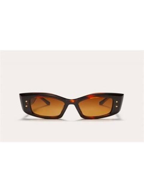 Valentino Valentino V - QUATTRO Brown Gradient Cat Eye Ladies Sunglasses VLS-109 C 52