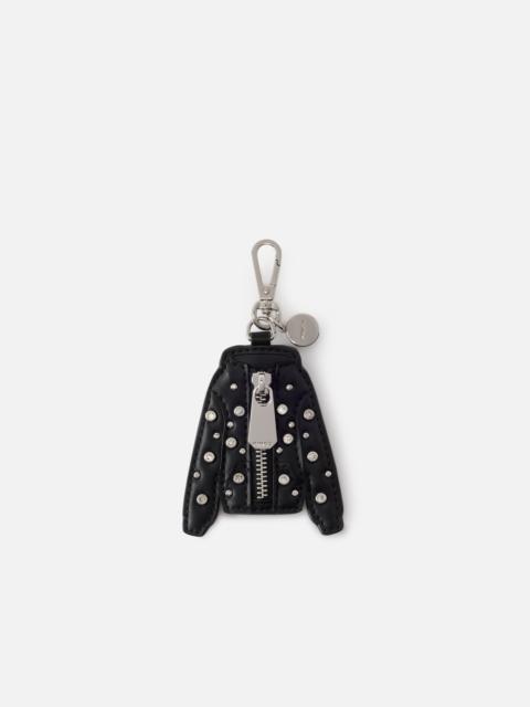 PINKO SWEATSHIRT KEYRING WITH STUDS AND ZIP
