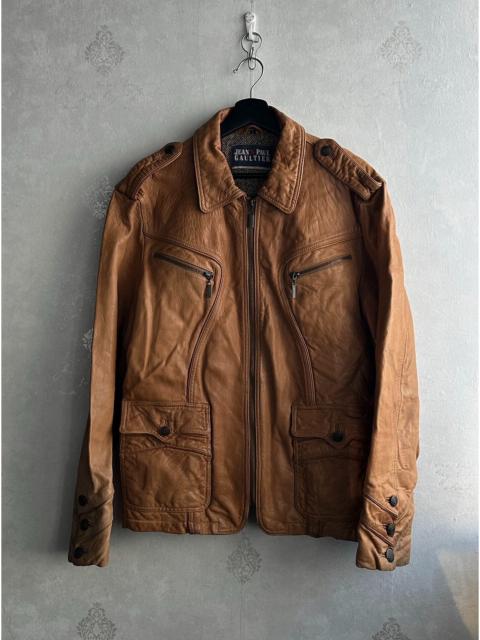 Jean Paul Gaultier Jean Paul Gaultier 90s Knight Leather Jacket