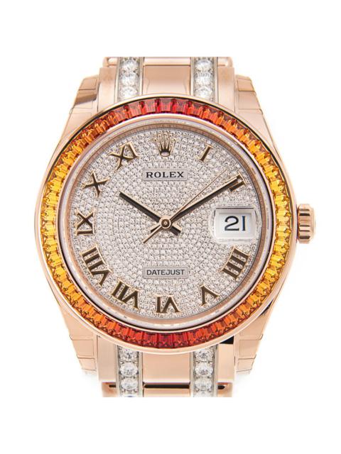 ROLEX Rolex Automatic Chronometer Diamond Watch 86345SAJOR