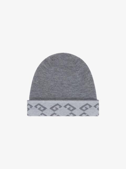 GIVENCHY MONOGRAM 72 DOUBLE SIDED BEANIE IN WOOL