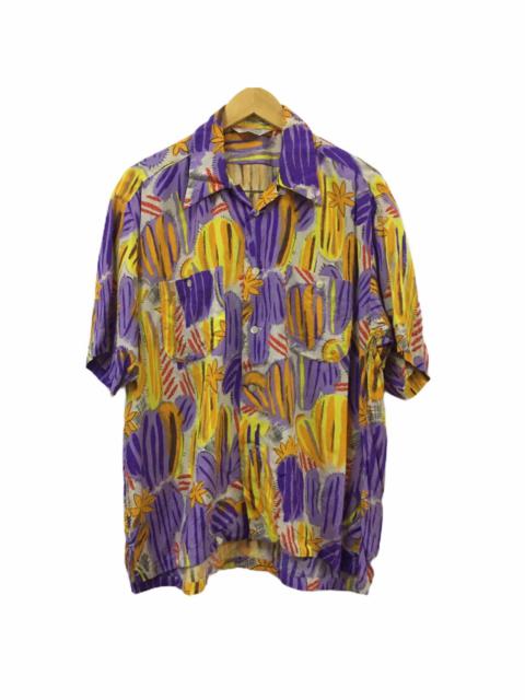 Other Designers Vintage - Ascot Brown Hawaiian Rayon Shirt