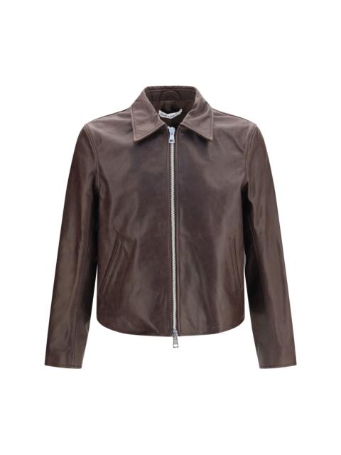 Our Legacy Our Legacy Mini Leather Jacket Matted Brown