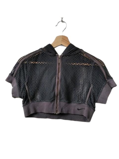 Vintage Nike🔥Crop Top Mesh Hoodie Zipper Jacket/L Asian