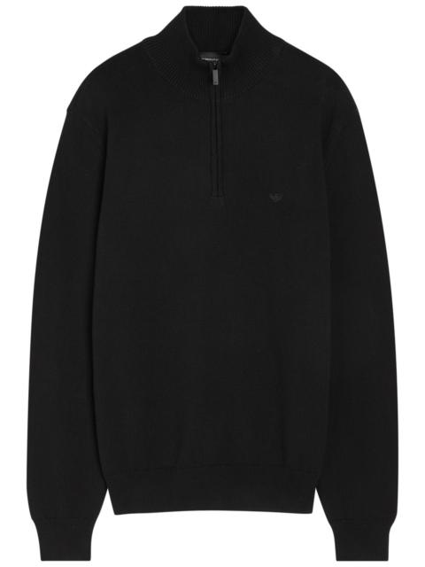 Louis Vuitton Monogram Jacquard Wool Half Zip Pullover
