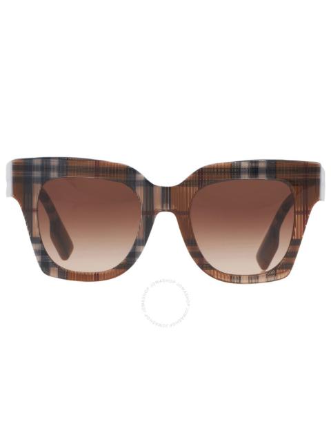 Burberry Burberry Kitty Brown Gradient Cat Eye Ladies Sunglasses BE4364 396713 49