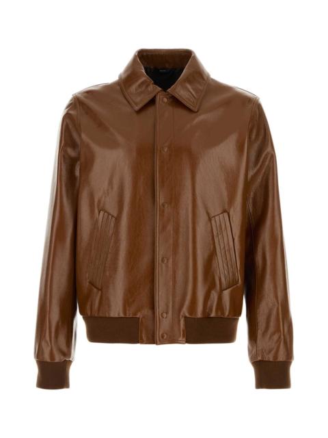 FENDI Fendi Men Brown Leather Jacket