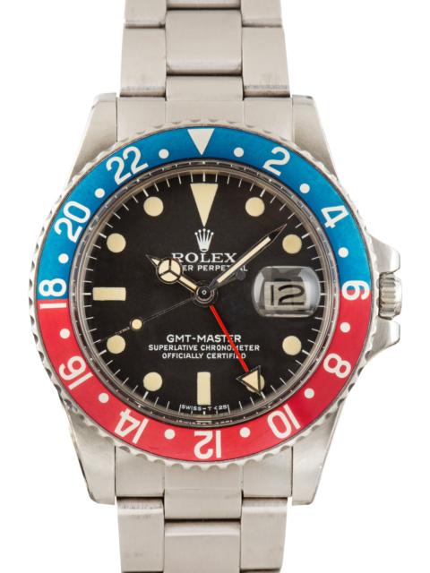 ROLEX Vintage Rolex GMT-Master Ref 1675 Pepsi Stainless Steel