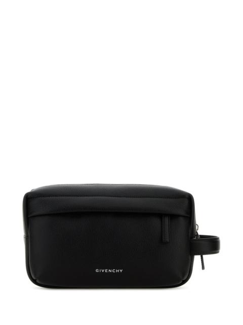 Givenchy Black leather U Backpack beauty case
