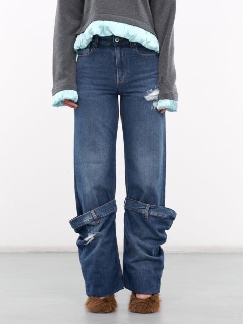 JW Anderson Deconstructed Layered Jeans