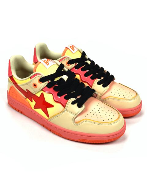 A BATHING APE® A Bathing Ape Bape Sk8 Sta Dunk Sneakers Pink Orange DS