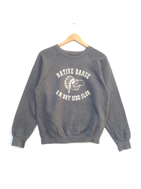 Other Designers Edwin - Vintage 80s Native Dance A.M. Bay Side Club Logo Sweatshirt