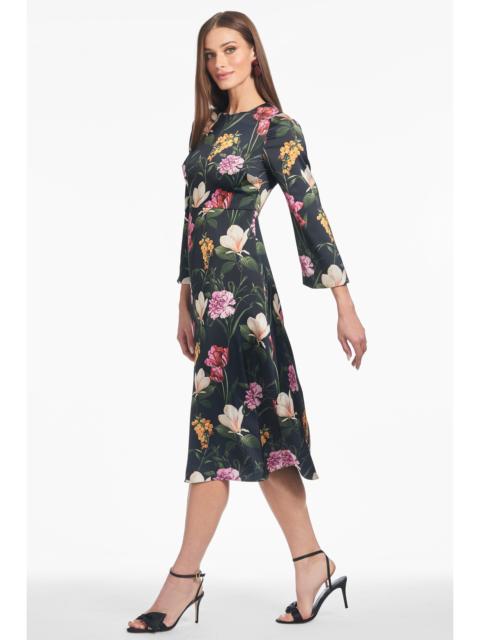 SACHIN & BABI ALEXA DRESS - DARK MIDNIGHT GARDEN