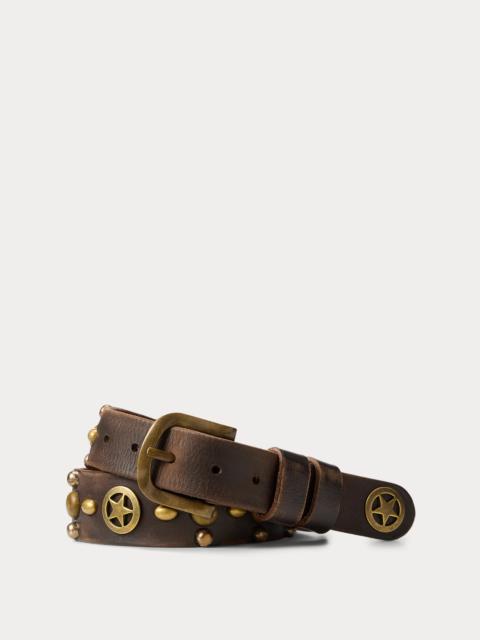 RRL by Ralph Lauren Studded Leather Belt