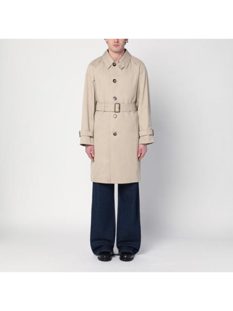 Burberry Burberry Beige Cotton Trench Coat With Belt Men