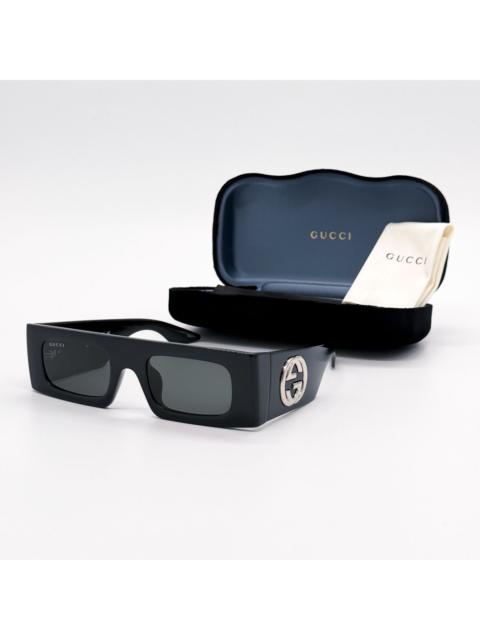 GUCCI NEW GUCCI GG1646S 001 SQUARE BLACK GREY WOMEN SUNGLASSES GUC