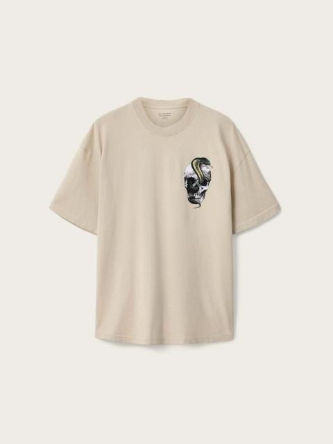 ALLSAINTS SNAKEHEAD OVERSIZED GRAPHIC T-SHIRT