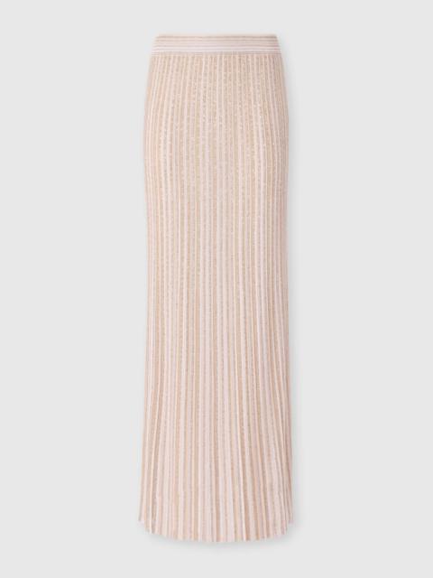 Missoni Missoni Long Skirt With Lamé Stripes in White at Nordstrom