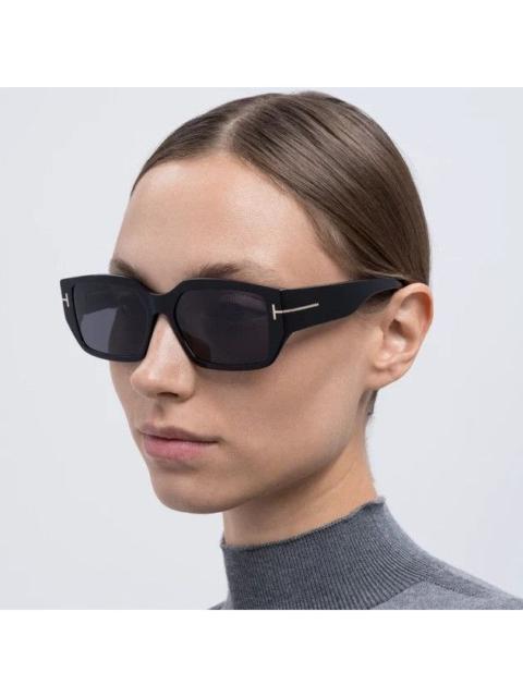 TOM FORD NEW TOM FORD SUNGLASSES SILVANO-02 TF989 01A BLACK WOMEN