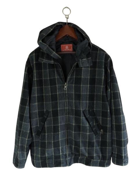 Other Designers Last Call🔔Avirex Wool Plaid Hoodie Jacket
