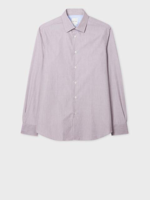 Paul Smith Tailored-Fit Light Brown End-On-End Cotton Shirt