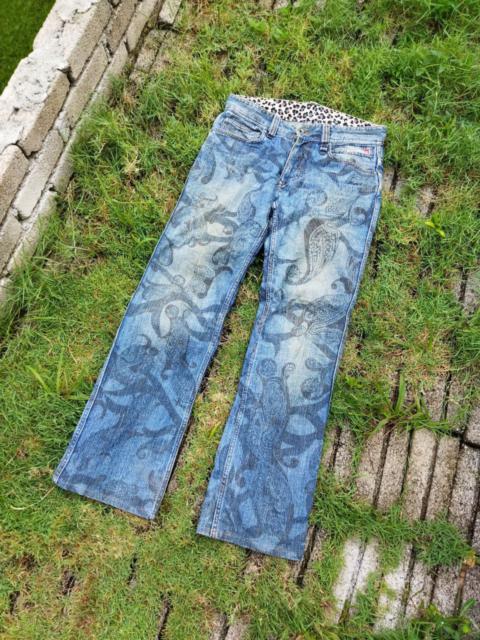 Other Designers Vintage Nicole Club For Men Overprint Flared Jeans
