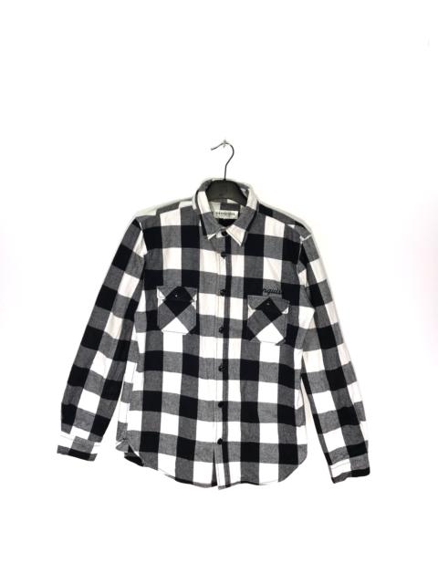 Other Designers Vanquish - Vanquish Plaid Shirt Made In Japan