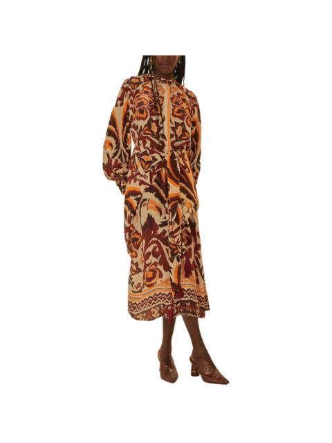 FARM RIO FARM Rio Toucans Scarf Cream Maxi Dress