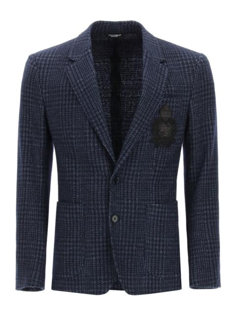 Dolce & Gabbana Tailored Blazer In Tartan Wool Men