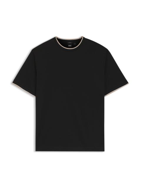 BOSS REGULAR-FIT T-SHIRT IN MERCERISED COTTON