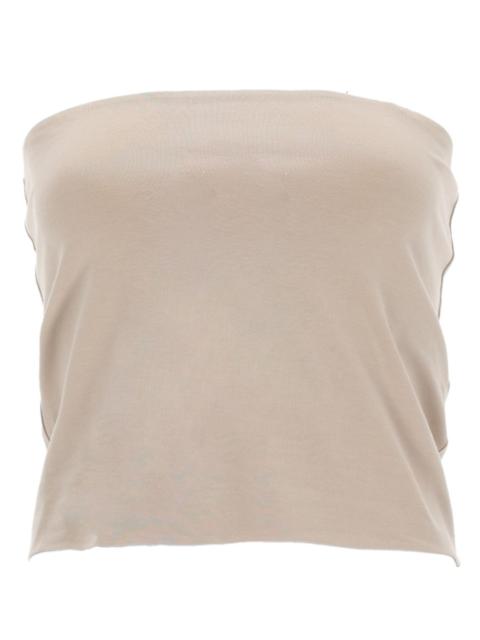 Brunello Cucinelli COTTON BANDEAU TOP