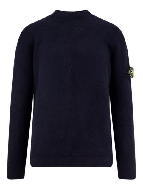 Stone Island crew-neck logo-patch sweater