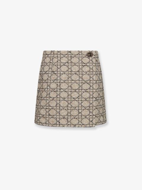 Dior Dior Women Macrocannage Cotton Blend Tweed Shorts