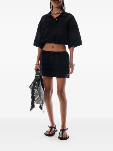 T BY ALEXANDER WANG - Women Deconstructed Polo Shirt