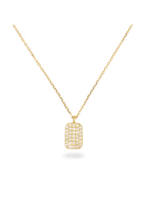 STONE AND STRAND Tagged Diamond Pendant