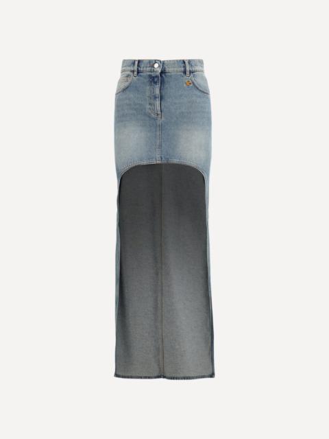 courrèges Denim circle Skirt