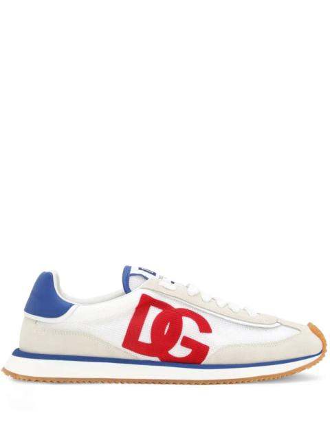 Dolce & Gabbana Dolce & Gabbana Men Suede And Mesh Dg Cushion Sneakers