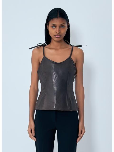 Our Legacy Our Legacy Women String Leather Tank Top