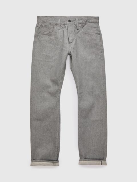 Pure Blue Japan PBJBOW-005-GR "Moonrock" 14oz Rinsed Selvedge Heather Grey Denim - Slim Straight Fit