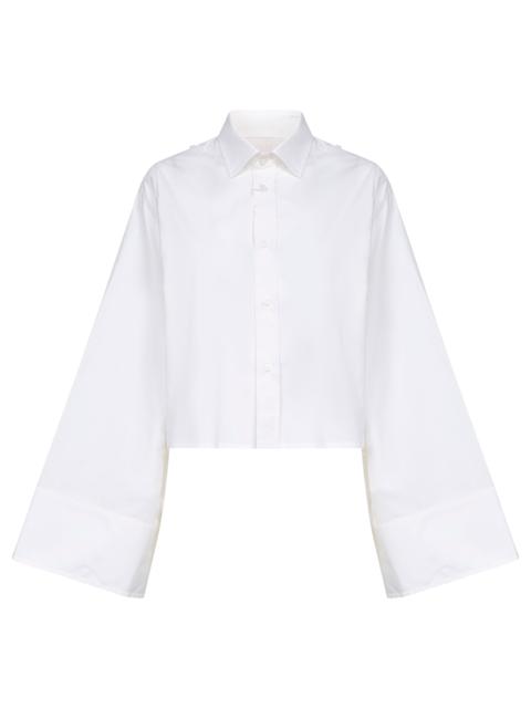 MM6 Maison Margiela White cotton deconstructed shirt
