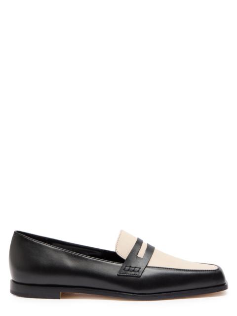 Manolo Blahnik Manolo Blahnik Polonoff Two-tone Leather Loafers