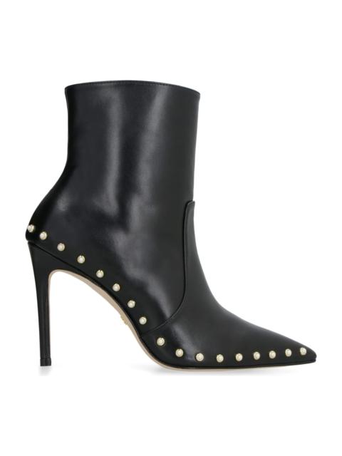 Stuart Weitzman Stuart Leather Pointy-toe Ankle Boots