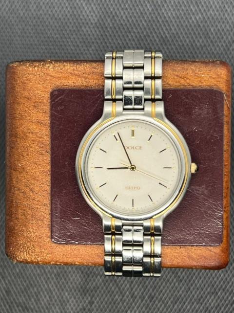 Other Designers Vintage 90s Seiko Dolce Two Tone Dress Watch