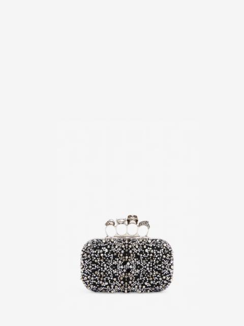 Alexander McQueen Women's Knuckle Clutch in Black