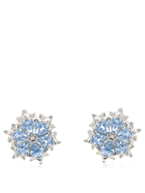 Other Designers Swarovski Magic Snowflake Rhodium Plated Earring And Necklace Set